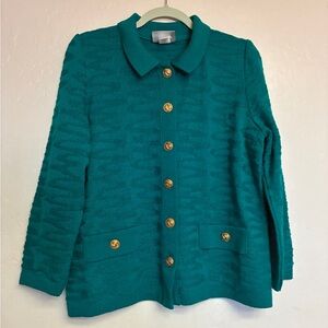 Vintage Mita textured cardigan sweater Sz 10P